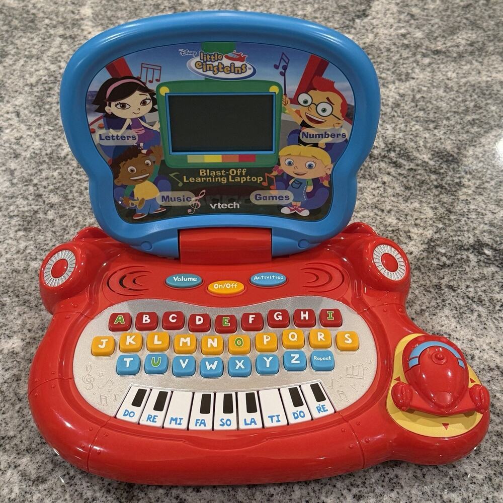 RARE- VTech / Disney- Little Einsteins BLAST-OFF- Learning Laptop- 18 Activities